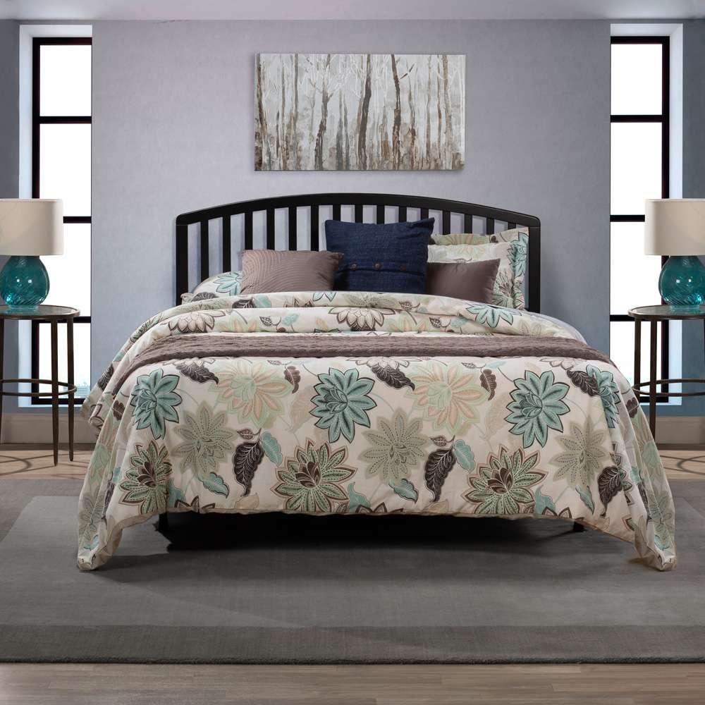 Hillsdale Furniture - Carolina Wood Full/Queen Headboard with Frame, Black - 1592HFQR veiw 2