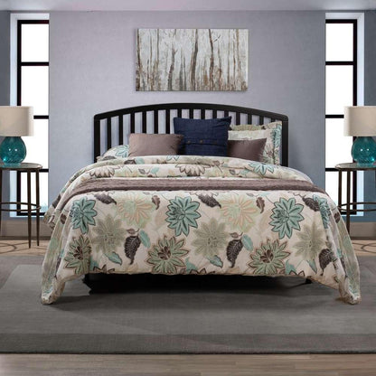 Hillsdale Furniture - Carolina Wood Full/Queen Headboard with Frame, Black - 1592HFQR veiw 2