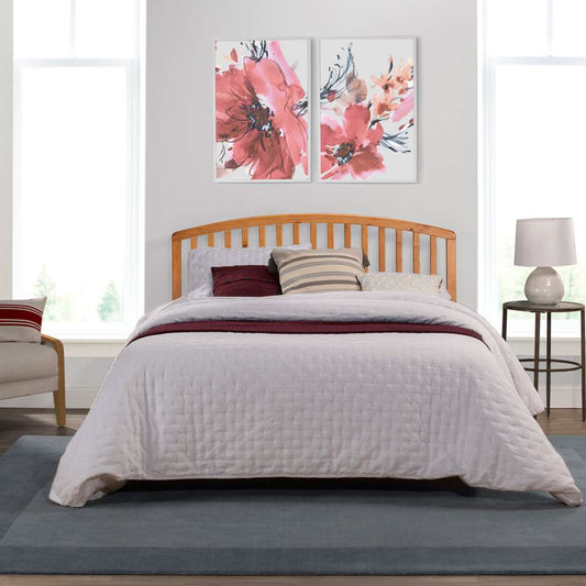Hillsdale Furniture - Carolina Wood Full/Queen Headboard with Frame, Country Pine - 1108HFQR veiw 2