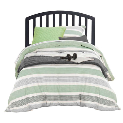 Hillsdale Furniture - Carolina Wood Twin Headboard with Frame, Black - 1592HTWR veiw 1
