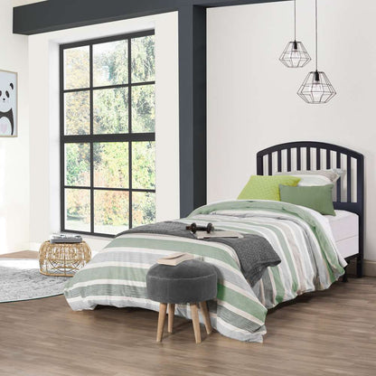 Hillsdale Furniture - Carolina Wood Twin Headboard with Frame, Black - 1592HTWR veiw 2