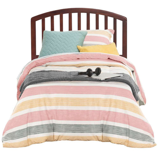 Hillsdale Furniture - Carolina Wood Twin Headboard with Frame, Walnut - 1593HTWR veiw 1