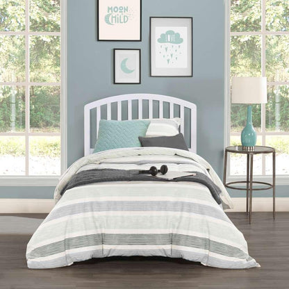 Hillsdale Furniture - Carolina Wood Twin Headboard with Frame, White - 1109HTWR veiw 3