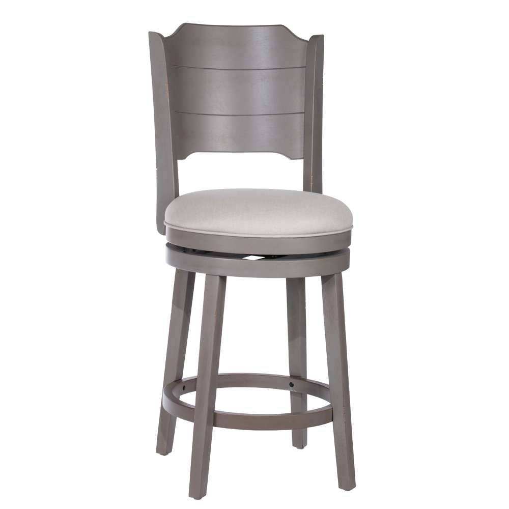 Hillsdale Furniture - Clarion Wood Counter Height Swivel Stool, Distressed Gray - 4541-826 veiw 1