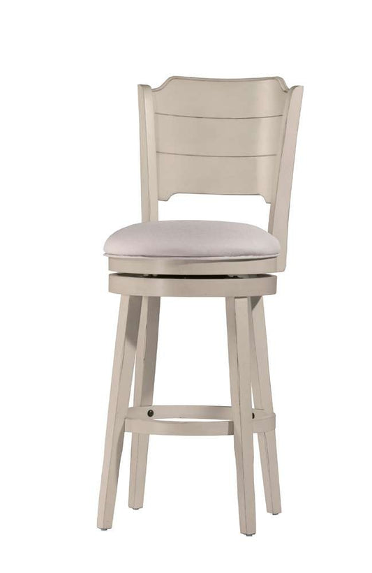 Hillsdale Furniture - Clarion Wood Counter Height Swivel Stool, Sea White - 4542-826C veiw 1