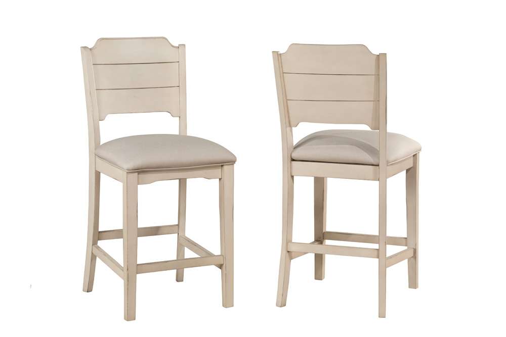 Hillsdale Furniture - Clarion Wood Open Back Counter Height Stool, Sea White - 4542-822 veiw 1