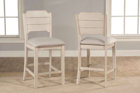 Hillsdale Furniture - Clarion Wood Open Back Counter Height Stool, Sea White - 4542-822 veiw 2