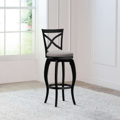 Hillsdale Furniture - Ellendale Wood Swivel Bar Height Stool, Black - 5218-830 veiw 3
