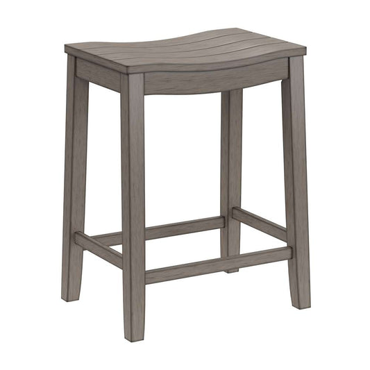 Hillsdale Furniture - Fiddler Wood Backless Counter Height Stool, Aged Gray - 4583-827 veiw 1