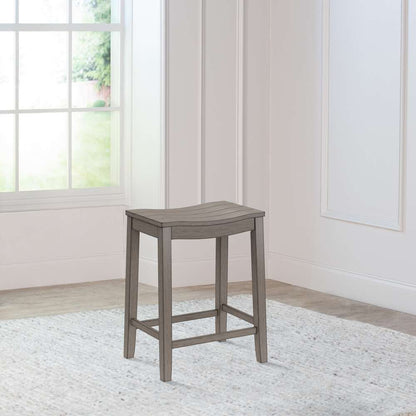 Hillsdale Furniture - Fiddler Wood Backless Counter Height Stool, Aged Gray - 4583-827 veiw 3