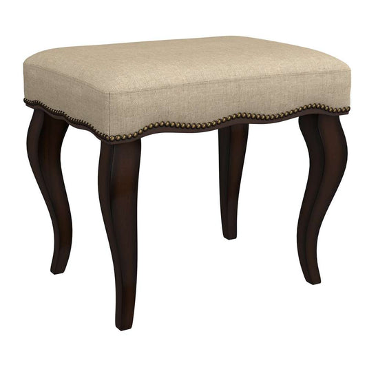 Hillsdale Furniture - Hamilton Wood and Upholstered Backless Vanity Stool, Burnished Oak - 50962 veiw 1