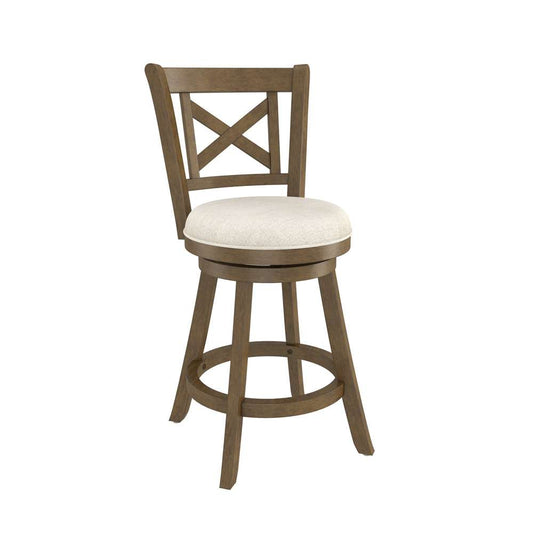 Hillsdale Furniture - Hamlin Wood Counter Height Swivel Stool, Brush Gray - 5490-826 veiw 1