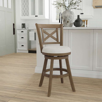 Hillsdale Furniture - Hamlin Wood Counter Height Swivel Stool, Brush Gray - 5490-826 veiw 2