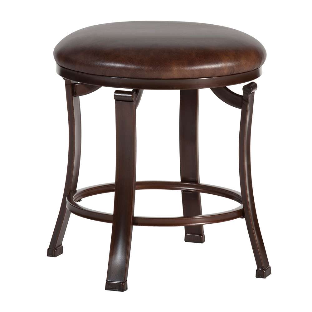 Hillsdale Furniture - Hastings Backless Metal Vanity Stool, Antique Bronze - 50975A veiw 1