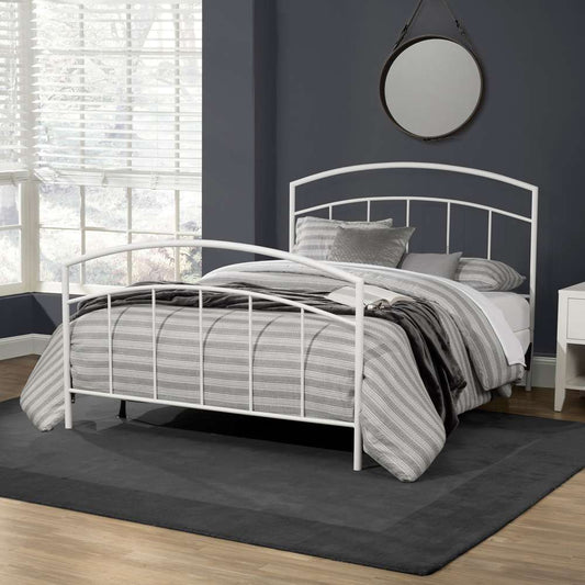 Hillsdale Furniture - Julien Queen Metal Bed, Textured White - 1280BQR veiw 2