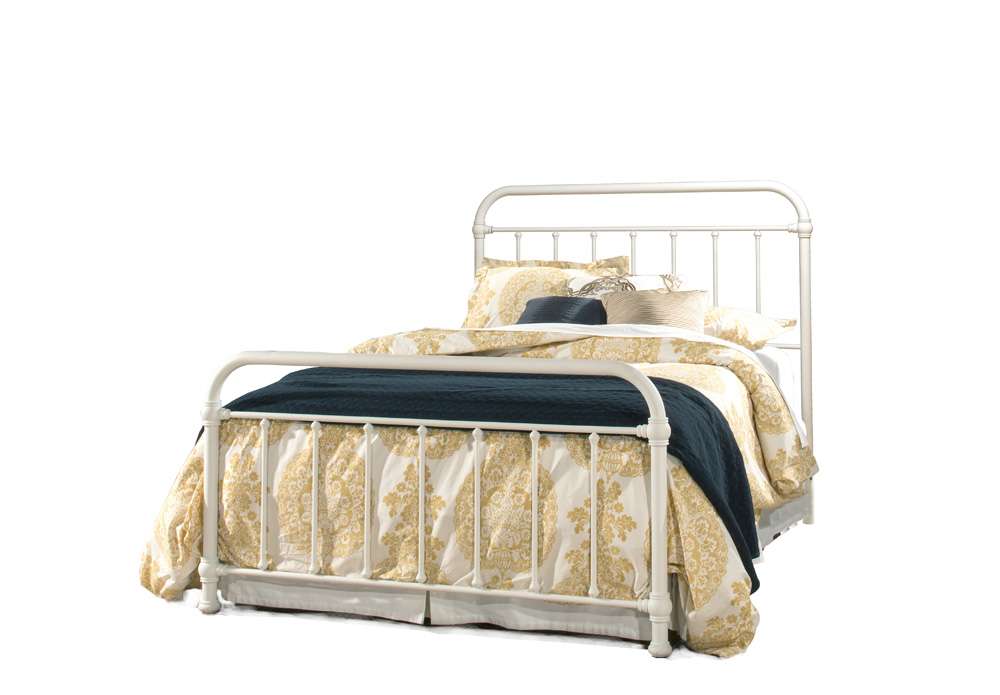 Hillsdale Furniture - Kirkland Metal Full Bed, White - 1799BFR veiw 1