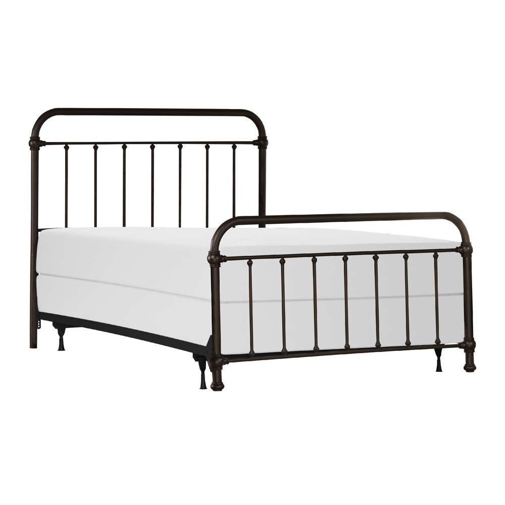Hillsdale Furniture - Kirkland Metal Full/Queen Headboard with Frame, Dark Bronze - 1863HFQR veiw 1