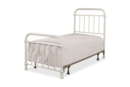 Hillsdale Furniture - Kirkland Metal Twin Bed, White - 1799BTWR veiw 1