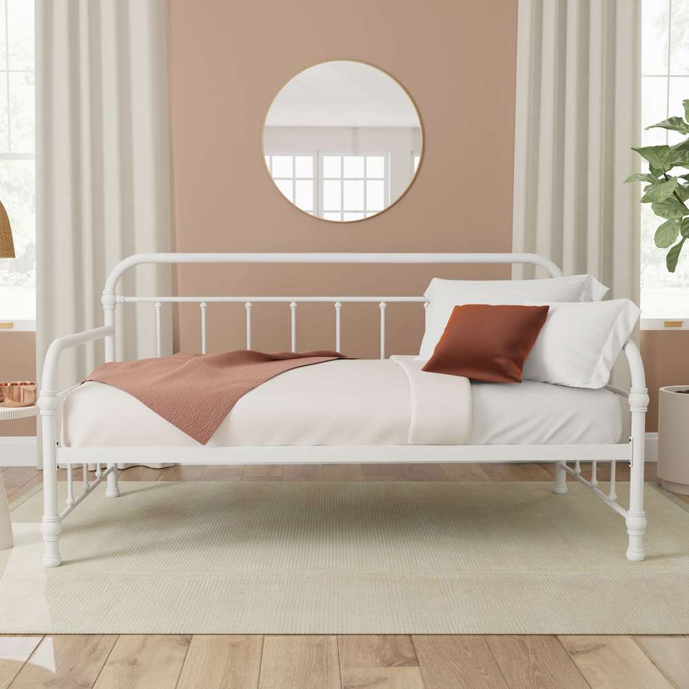 Hillsdale Furniture - Kirkland Metal Twin Daybed, White - 1799DB veiw 3
