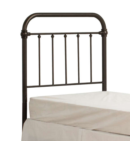 Hillsdale Furniture - Kirkland Metal Twin Headboard with Frame, Dark Bronze - 1863HTWR veiw 1