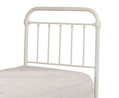 Hillsdale Furniture - Kirkland Metal Twin Headboard with Frame, White - 1799HTWR veiw 1
