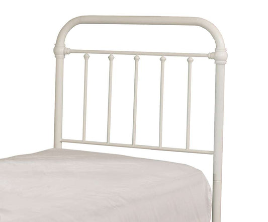 Hillsdale Furniture - Kirkland Metal Twin Headboard with Frame, White - 1799HTWR veiw 1