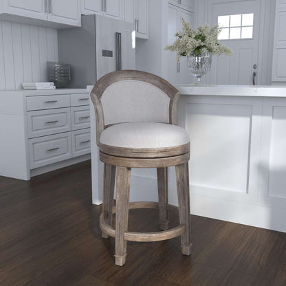 Hillsdale Furniture - Monae Wood Counter Height Swivel Stool, Distressed Dark Gray - 4707-826H veiw 2