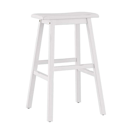 Hillsdale Furniture - Moreno Wood Backless Bar Height Stool, Sea White - 5580-831A veiw 1