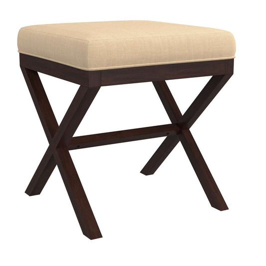 Hillsdale Furniture - Morgan Upholstered Backless Vanity Stool, Espresso - 50964 veiw 1