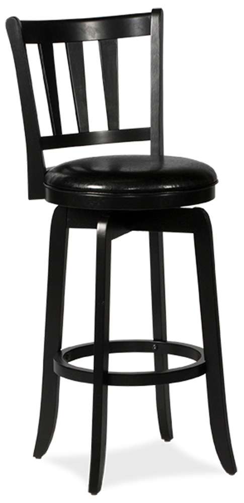 Hillsdale Furniture - Presque Isle Wood Bar Height Swivel Stool, Black - 4478-830 veiw 1