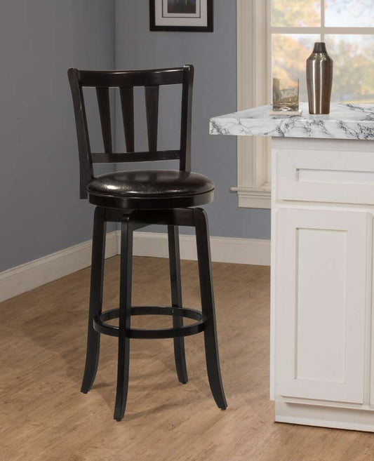 Hillsdale Furniture - Presque Isle Wood Bar Height Swivel Stool, Black - 4478-830 veiw 2