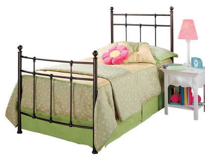 Hillsdale Furniture - Providence Twin Metal Bed, Antique Bronze - 380BTWR veiw 1