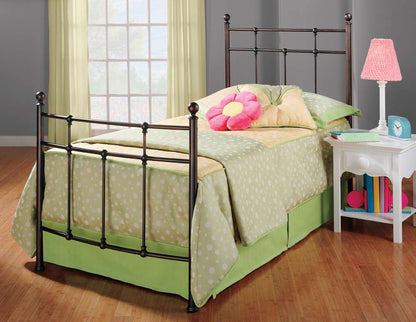Hillsdale Furniture - Providence Twin Metal Bed, Antique Bronze - 380BTWR veiw 2