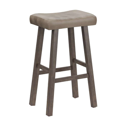 Hillsdale Furniture - Saddle Wood Backless Bar Height Stool, Rustic Gray - 4621-830 veiw 1