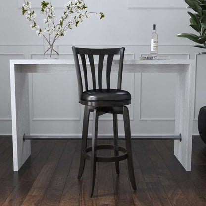 Hillsdale Furniture - Savana Wood Bar Height Swivel Stool, Black - 4495-831 veiw 2