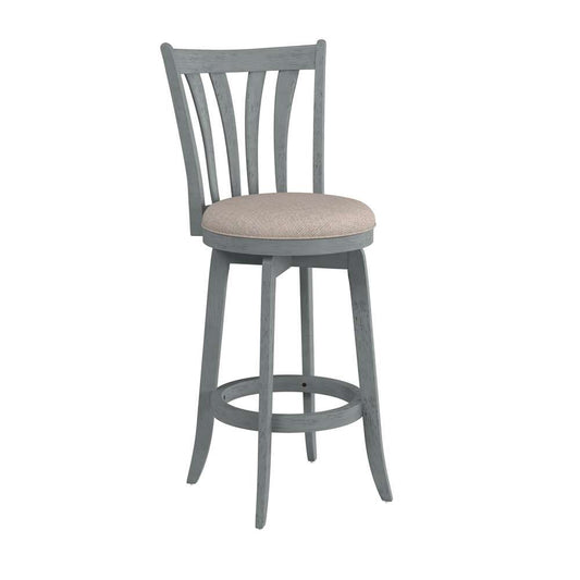 Hillsdale Furniture - Savana Wood Bar Height Swivel Stool, Blue Wire Brush - 4617-830 veiw 1