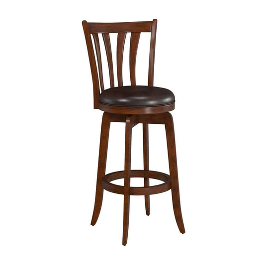 Hillsdale Furniture - Savana Wood Bar Height Swivel Stool, Cherry - 4495-830 veiw 1