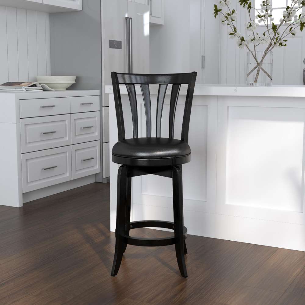 Hillsdale Furniture - Savana Wood Counter Height Swivel Stool, Black - 4495-827 veiw 2