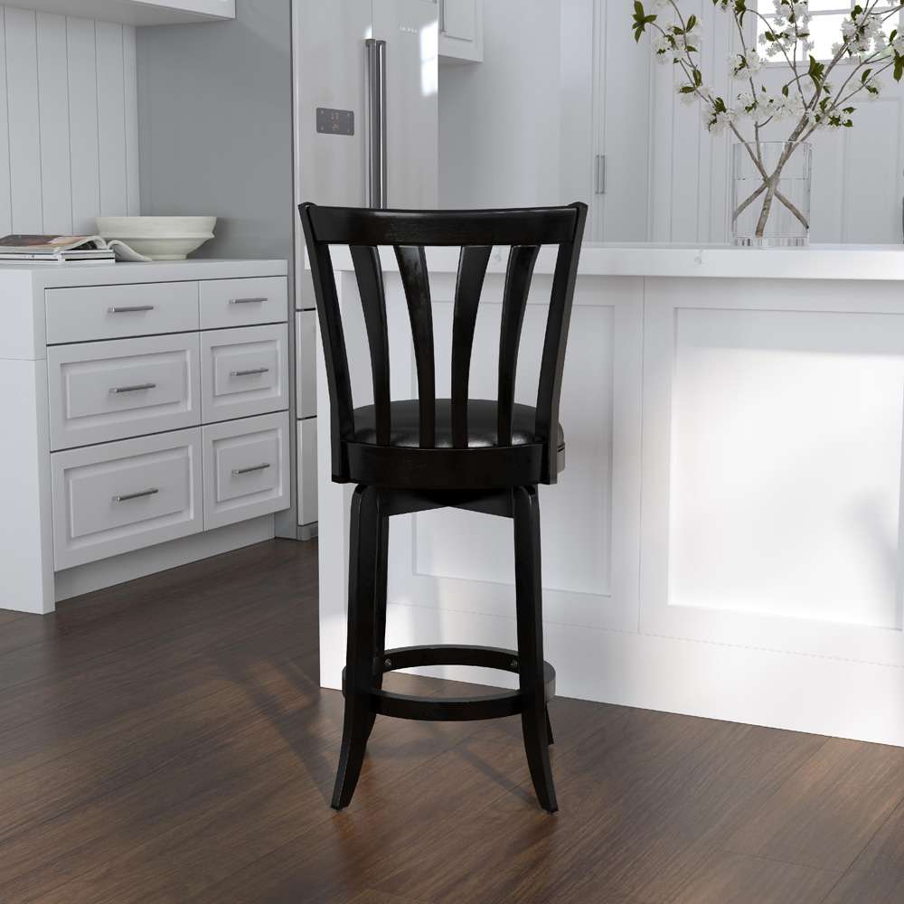 Hillsdale Furniture - Savana Wood Counter Height Swivel Stool, Black - 4495-827 veiw 3