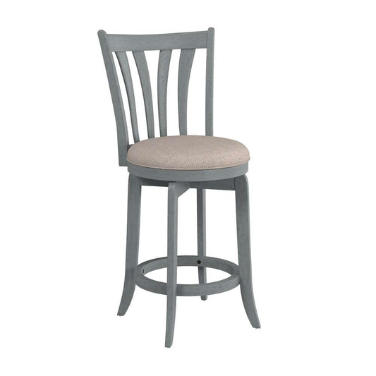 Hillsdale Furniture - Savana Wood Counter Height Swivel Stool, Blue Wire Brush - 4617-826 veiw 1