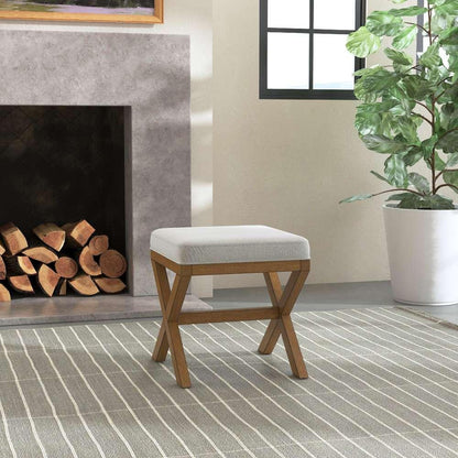 Hillsdale Furniture - Somerset Backless Wood Vanity Stool, Dark Driftwood - 51021 veiw 4