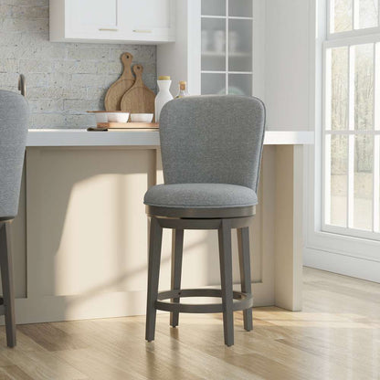Hillsdale Furniture - Victoria Wood Counter Height Swivel Stool, Antique Gray - 5514-826 veiw 2