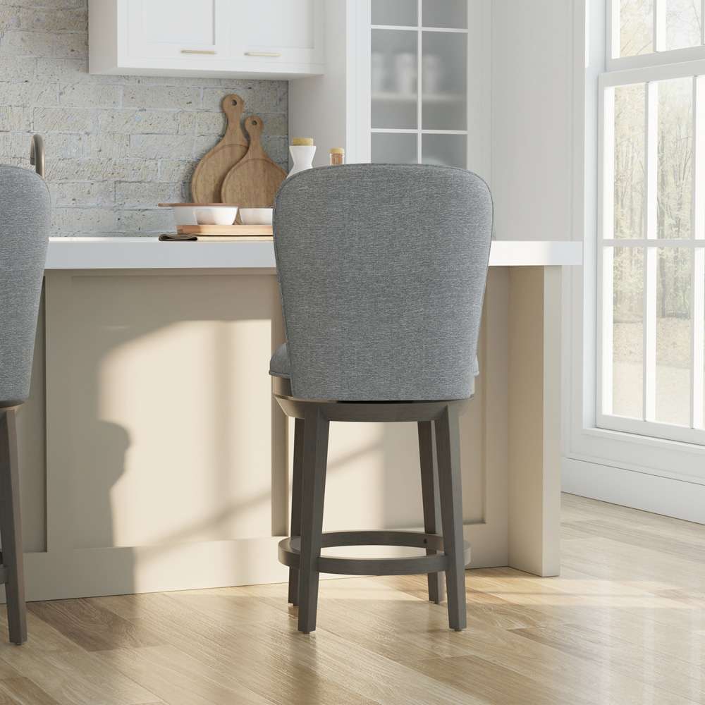 Hillsdale Furniture - Victoria Wood Counter Height Swivel Stool, Antique Gray - 5514-826 veiw 3