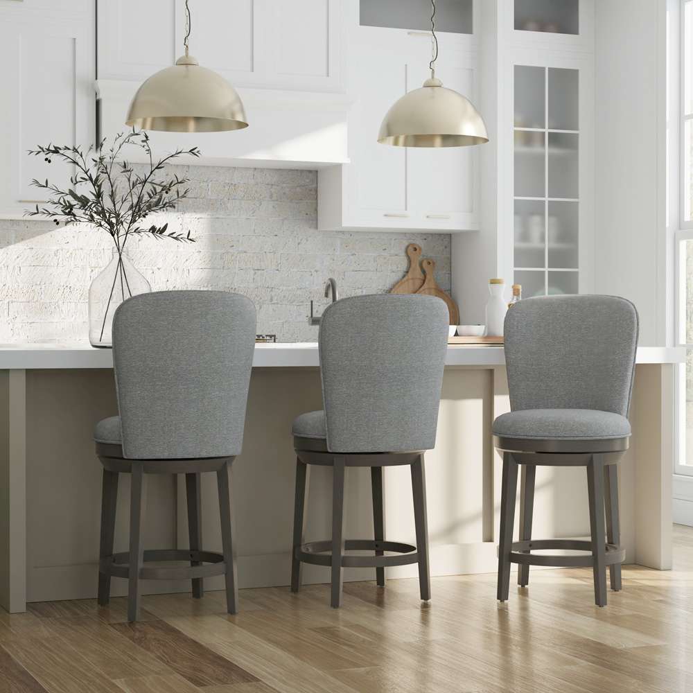 Hillsdale Furniture - Victoria Wood Counter Height Swivel Stool, Antique Gray - 5514-826 veiw 4