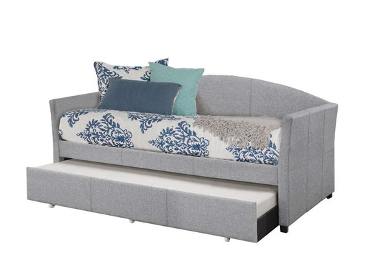 Hillsdale Furniture - Westchester Upholstered Twin Daybed with Trundle, Smoke Gray - 2019DBTG veiw 1