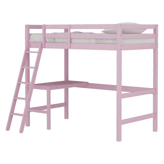 Hillsdale Kids and Teen - Caspian Twin Loft Bed, Soft Pink - 2658-320MY veiw 1
