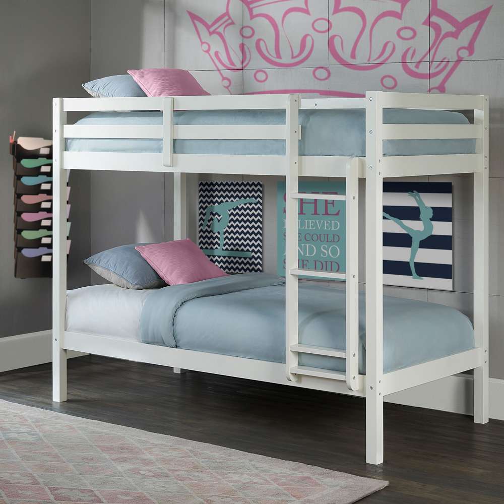 Hillsdale Kids and Teen - Caspian Twin Over Twin Bunk Bed, White - 2179-021MY veiw 2