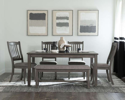 Home Furniture Outfitters - Allston Park Gray Farmhouse Dining Table - HF2320-120 veiw 6