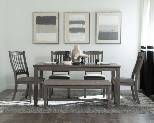 Home Furniture Outfitters - Allston Park Gray Farmhouse Bench - HF2320-740 veiw 2