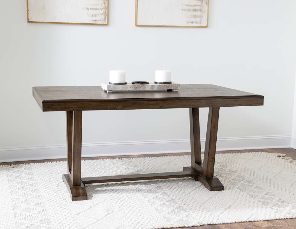 Home Furniture Outfitters - Bluffton Heights Brown Transitional Dining Table - HF2330-120 veiw 3